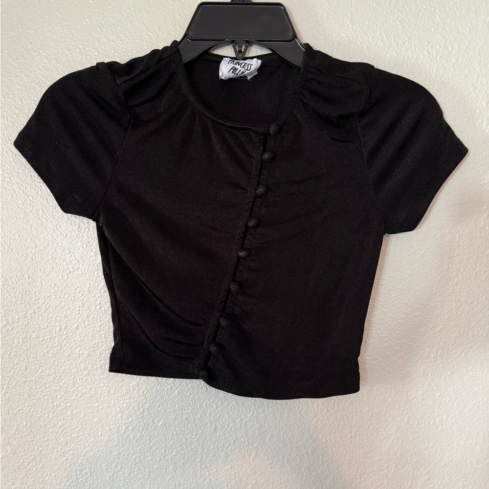 Princess Polly Mesh Cropped Tee